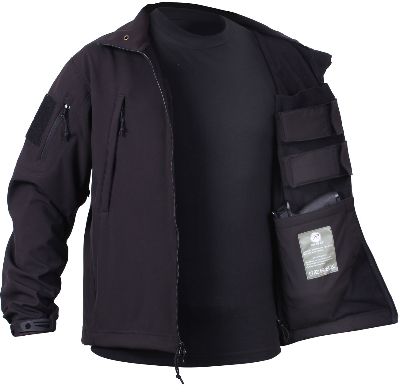 Rothco Black Concealed Carry Soft Shell Jacket