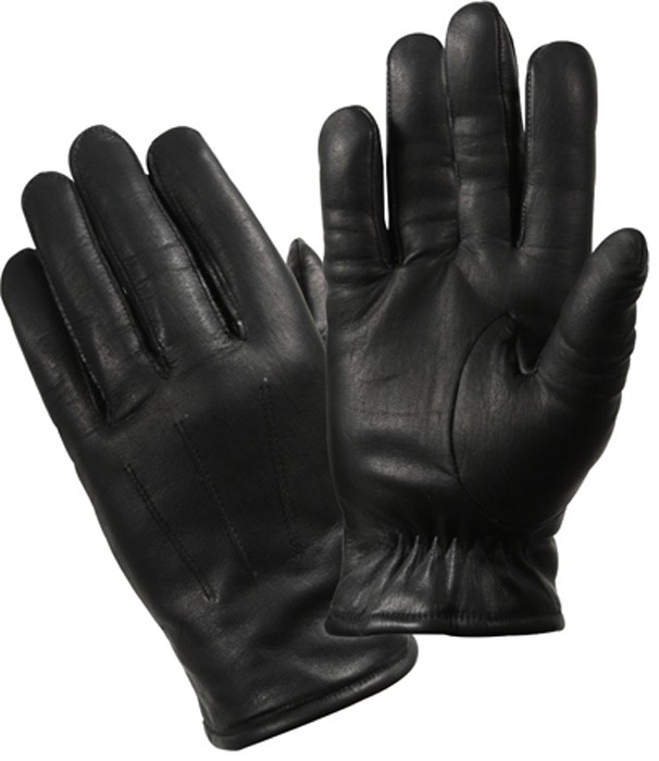 Rothco Black Leather Thermoblock Cold Weather Police Gloves