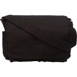 Rothco Black Heavy Weight Classic Messenger Bag