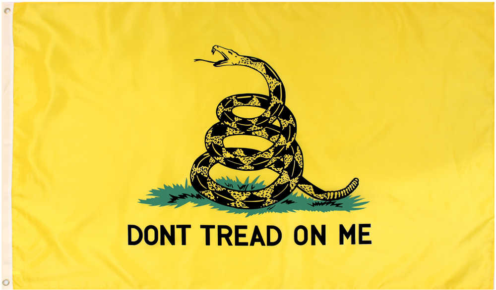 Rothco Yellow Navy Don't Tread On Me Snake Flag 3" x 5"