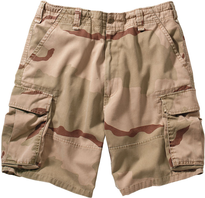 Rothco Tri-Color Desert Camouflage Vintage Cargo Shorts