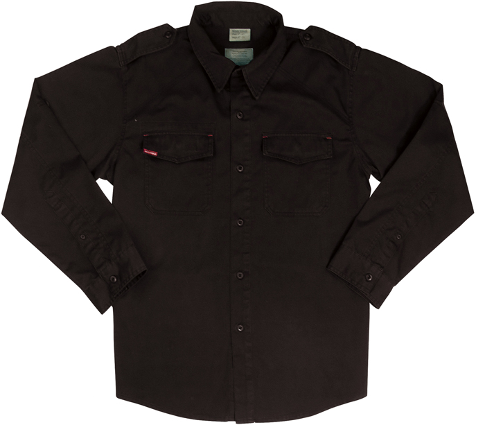 Rothco Black Vintage Military BDU Fatigue Shirt