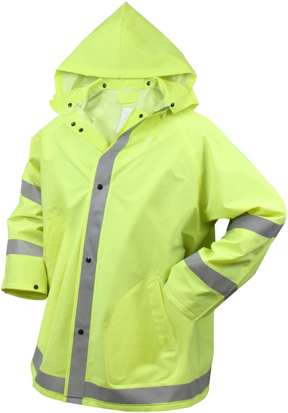 Rothco Safety Green Reflective Rain Jacket