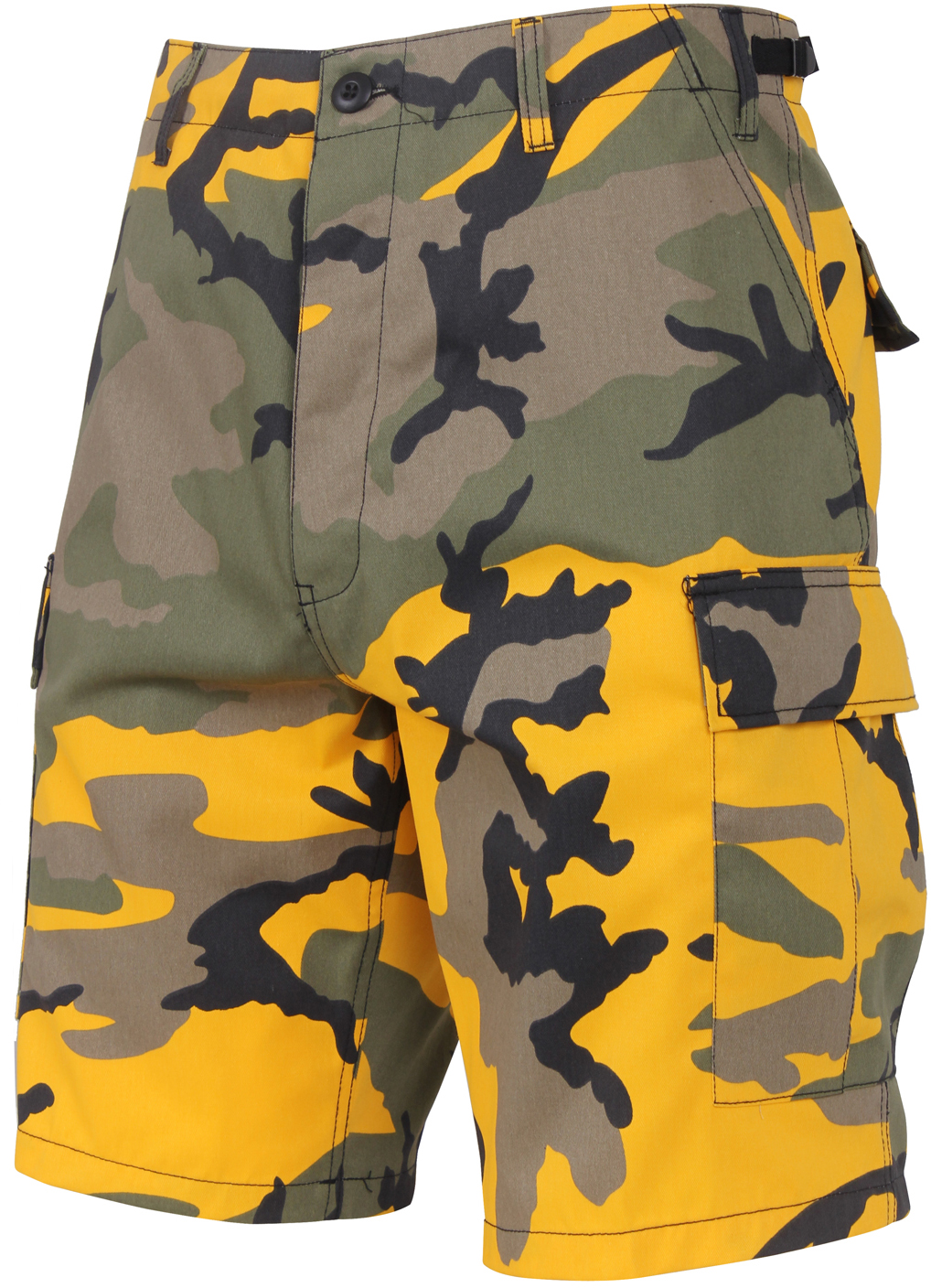 Rothco Men's Yellow Camo Stinger Cargo Shorts – Army BDU Style, XS To XL, 65007