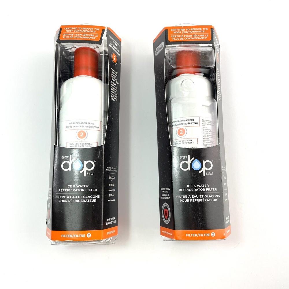 EveryDrop EDR2RXD1 Refrigerator Ice & Water Filter 2 Pack