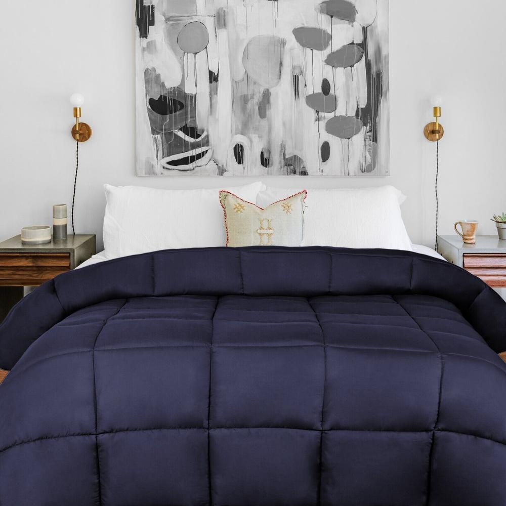 Blue Nile Mills All Season Fluffy Reversible Oversized Hypoallergenic Down Alternative Comforter