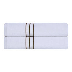 Blue Nile Mills 2 Piece Hotel Collection Turkish Cotton Bathroom Towels Absorbent Bath Towel Set