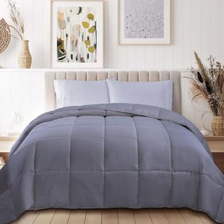 Blue Nile Mills Hypoallergenic Reversible All-Season Blanket – Solid Color, Machine Washable
