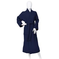 Blue Nile Mills Luxury Cotton Waffle Bath Robe Shawl Collar Long Spa Night Bathrobe Sleepwear