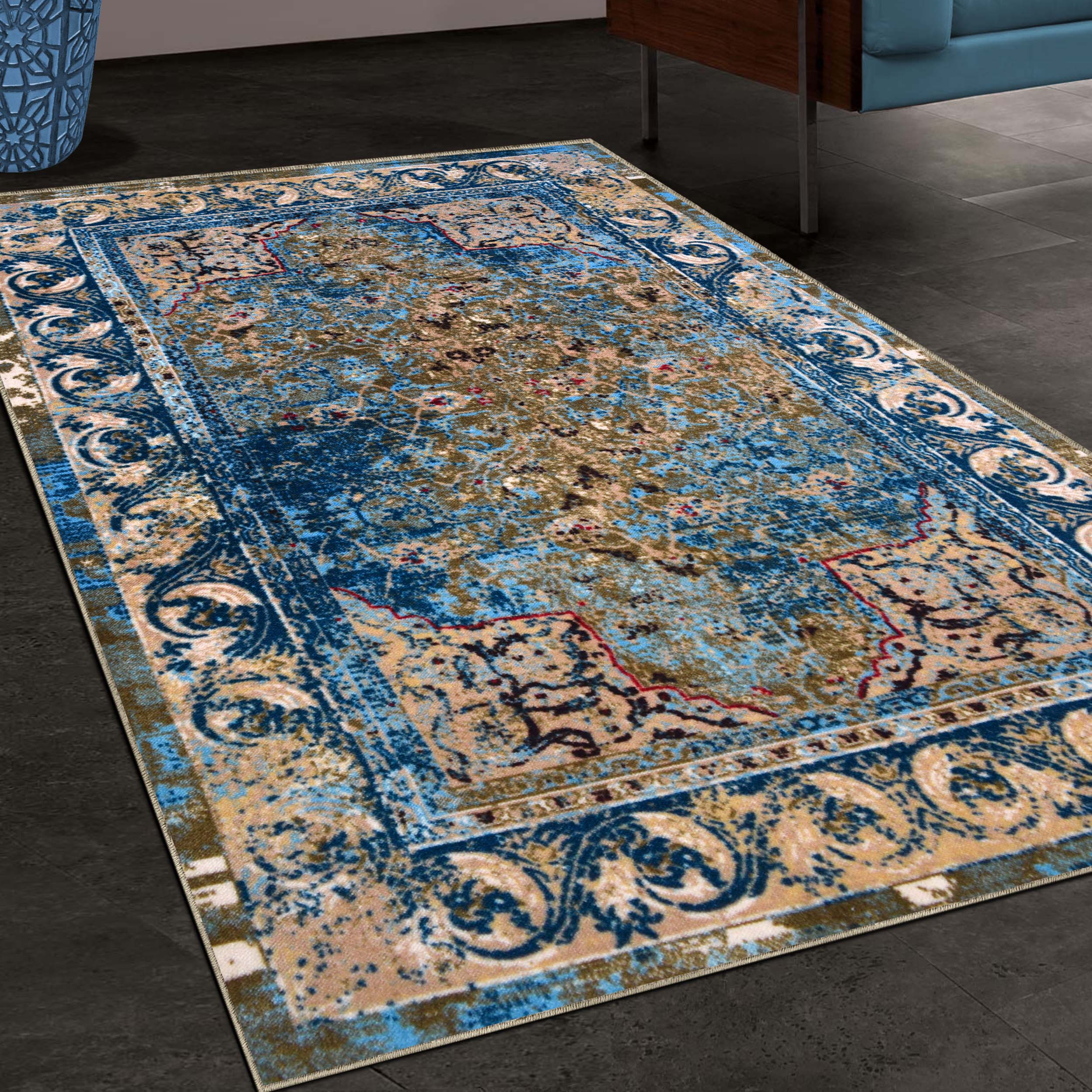 Blue Nile Mills Angeles Traditional Carpet Large Non Slip Area Rugs Or Runner Rug Or Door Mat