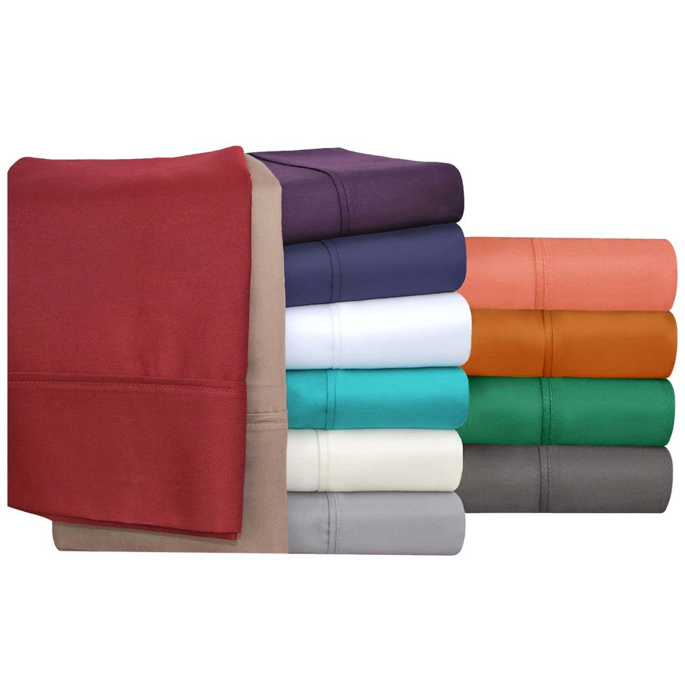 Blue Nile Mills Cotton Blend Solid Deep Pocket Bed Sheet Set