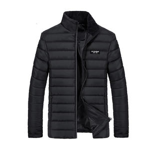 ZaraBeez Men Stand Up Collar Neck Lovely Solid Pattern Padded Jacket