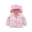 [Single layer fleece jacket] pink lamb
