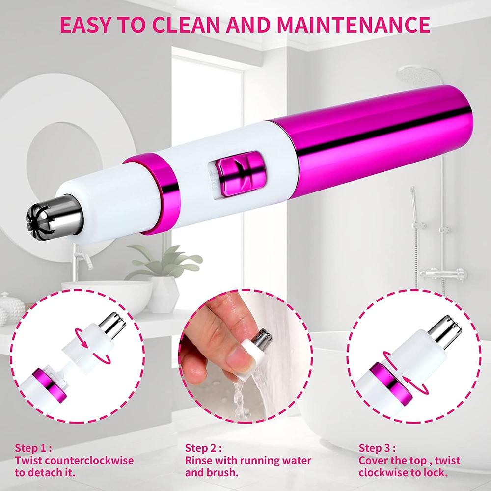 AREYZIN Nose Trimmer for Women Ladies Painless Ear and Nose Hair Trimmer  for Men Eyebrow Facial