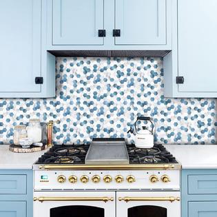 TenasHome Backsplash Peel and Stick Tile,Stick on Metal Tile ...