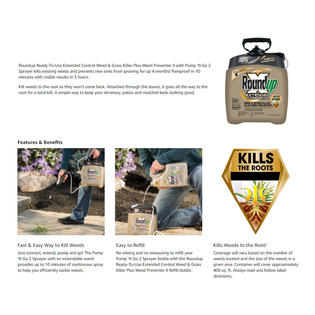 Roundup AZDS1401-BE-OS Ready-To-Use Extended Control Weed ...