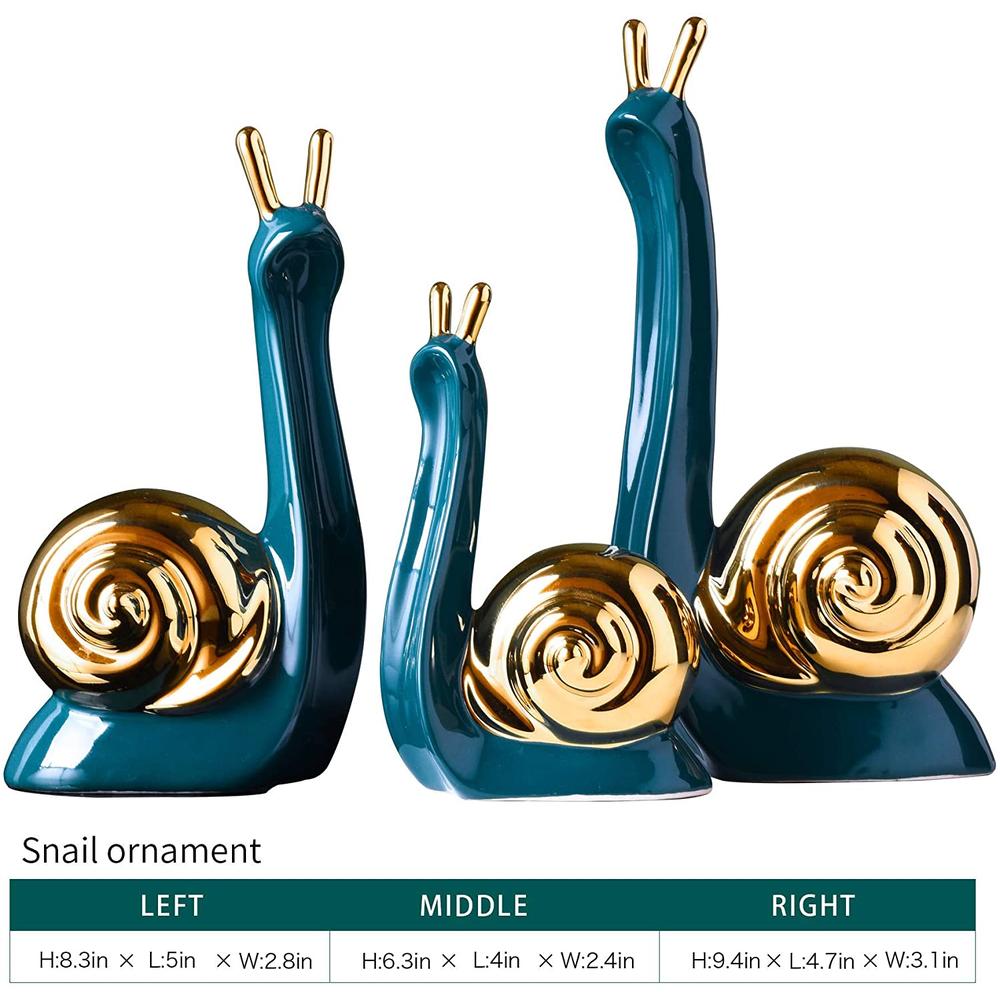 MAYIAHO Modern Statues for Home Decor Ceramic Sculptures Small Animal Figurines Shelf Table Top