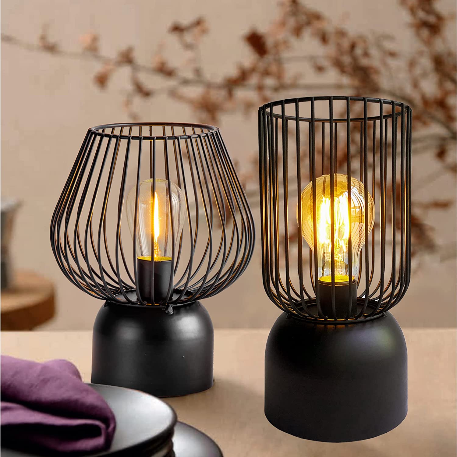 Battery operated table lights top