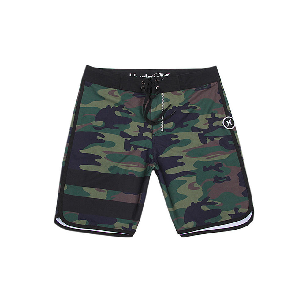 Unomatch Men Camouflage Pattern Amazing Lightweight Drawstring Waist Comfy Swimwear Short