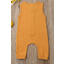 XM143 Yellow Sleeveless Single Breasted Solid Romper