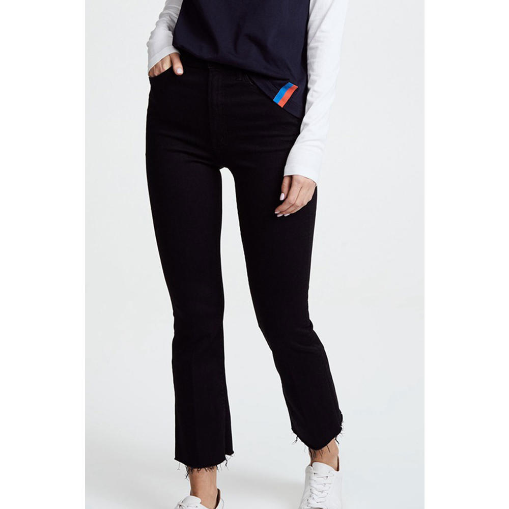Unomatch Women Modern Slim Fit Fashion Button Closure High-Waist Fabulous Solid Colored Denim Jeans