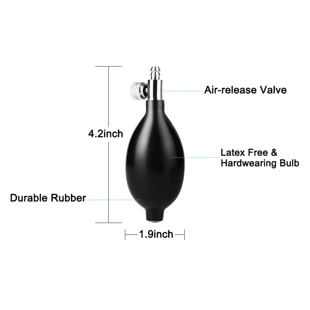 Lamoutor 3Pcs Blood Pressure Latex Bulb Replacement Inflation Bulb Pump