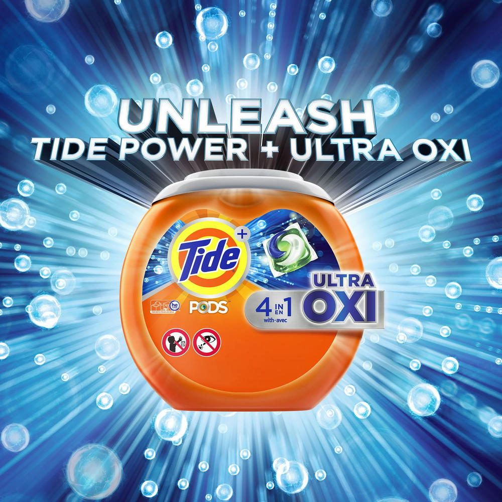 Tide Pods Plus Ultra Oxi, 32 Ct Liquid Laundry Detergent Pacs
