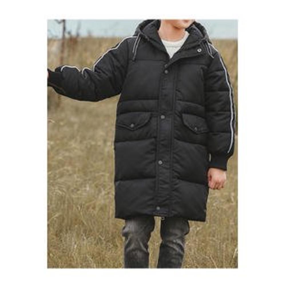 Unomatch Kids Boys Long Length Thick Zip Up Jacket