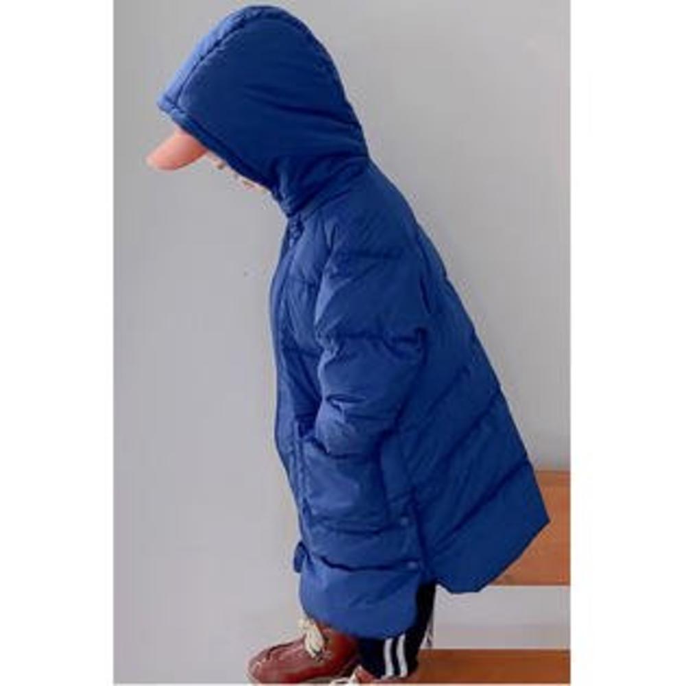 Unomatch Kids Boys Magnificent Long Length Hooded Style Comfy Warm Padded Jacket