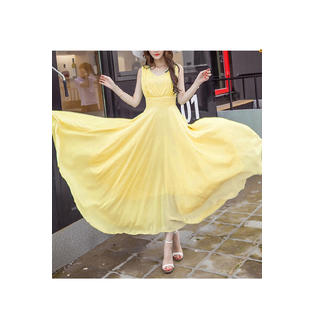 slim fit dress slacks Gold Sequin & White Chiffon Maxi Dress