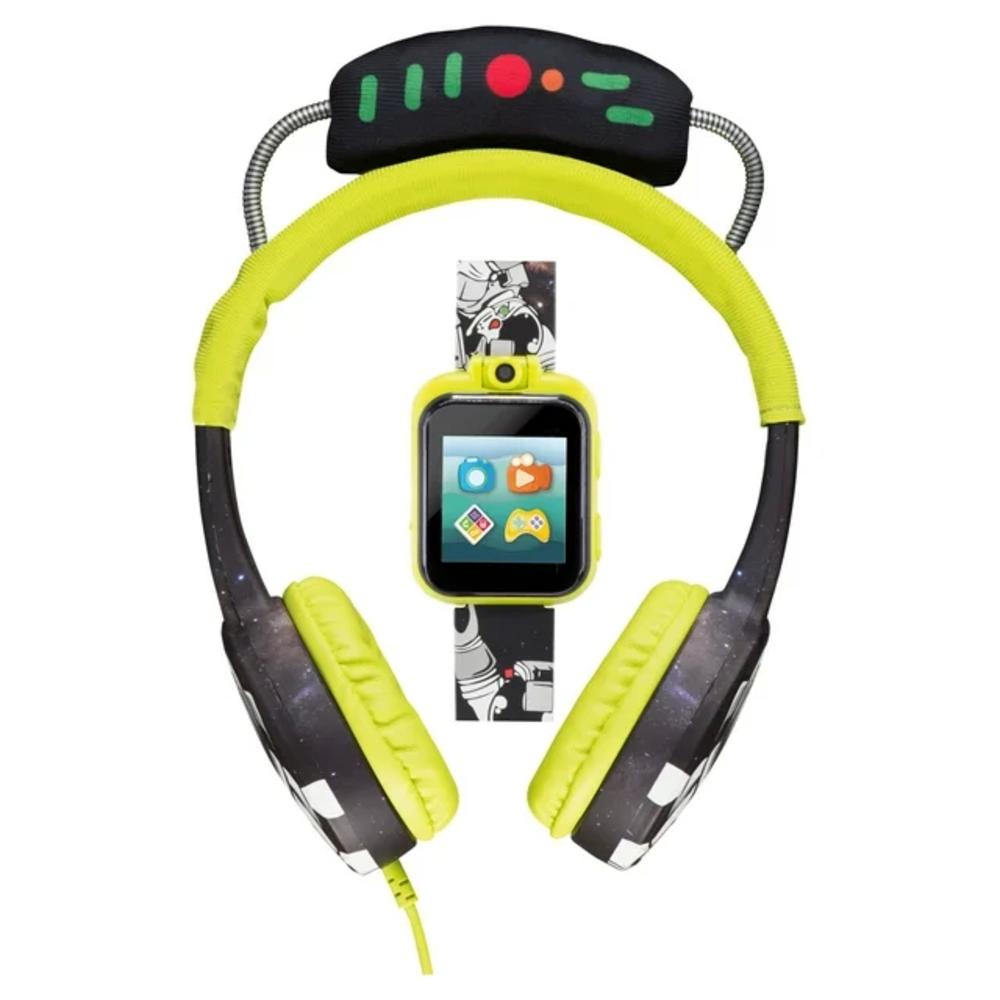 iTech Junior Boys Headphones & Smartwatch Set