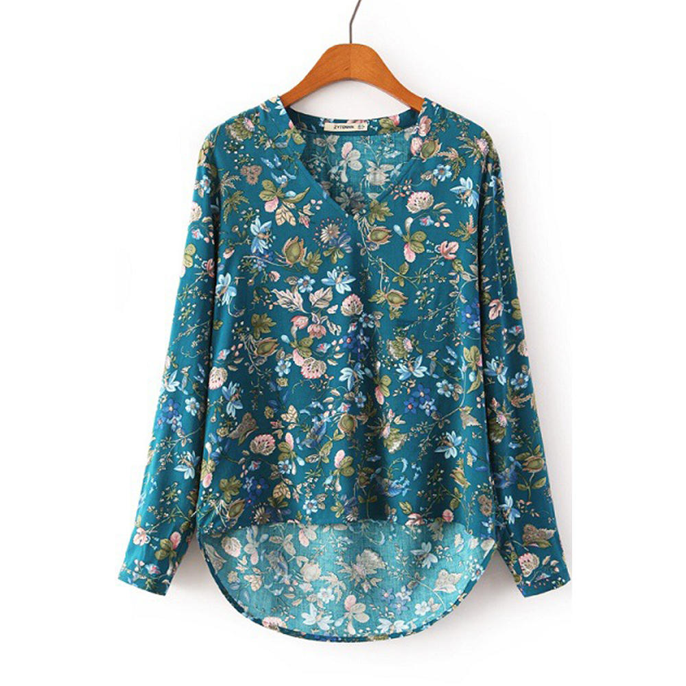 Women's Spring & Fall Long Sleeve Dress With Vintage Ruffle Hem, Casual
