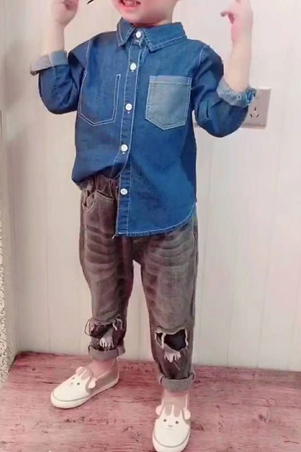 denim shirt toddler boy