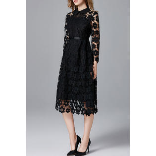 open lace back dress Net embroidered party dress for party and wedding wear – Nameera by Farooq main image 1