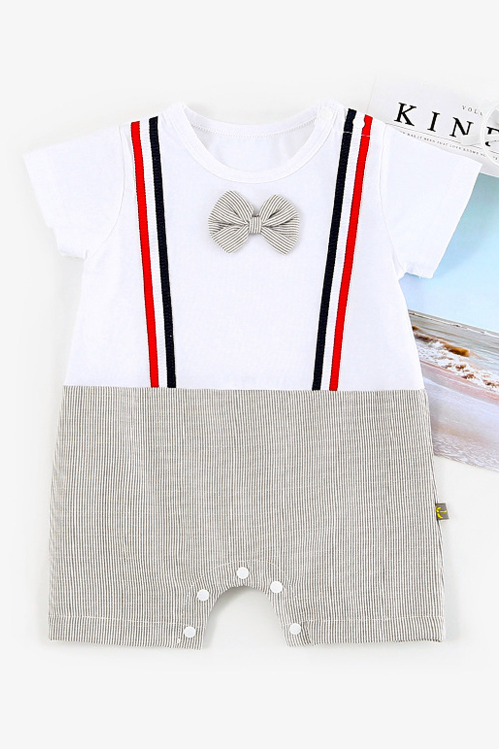 romper with bow tie