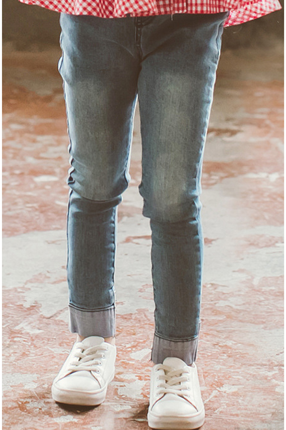 elastic jeans for girls