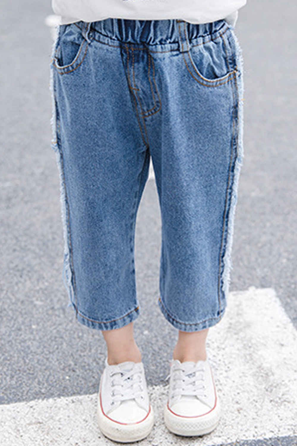 elasticated waist jeans