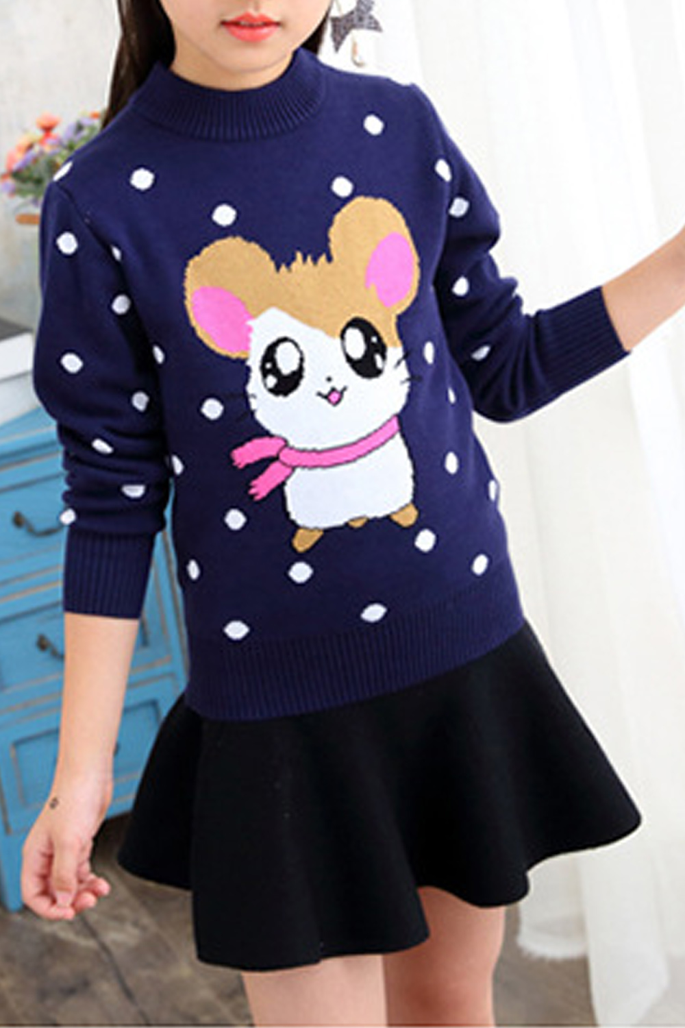 Cartoon print sweatshirt clearance