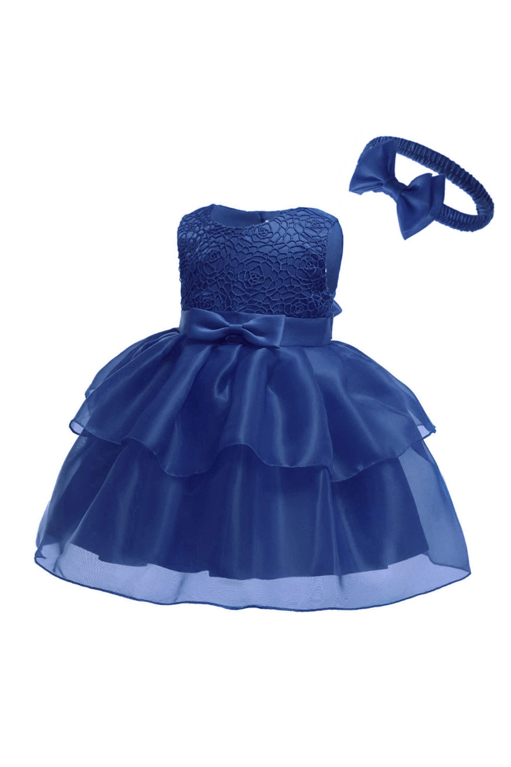 ZaraBeez Toddler Baby Girls Lace Bust Small Bow Fancy Dress