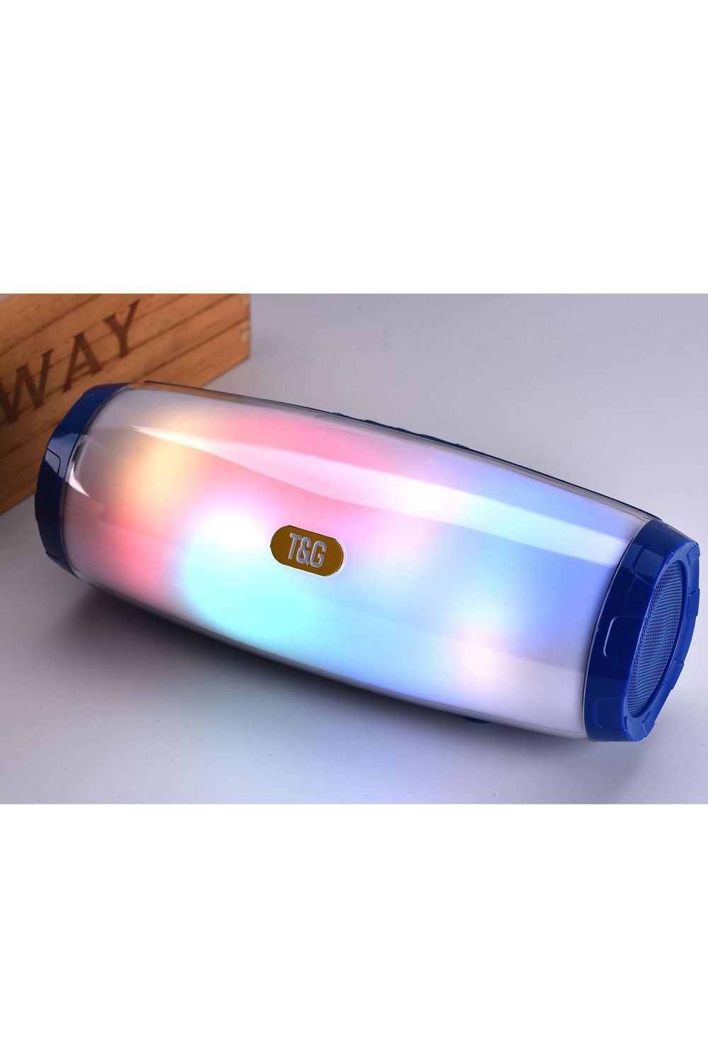 kmart bluetooth portable speaker blue