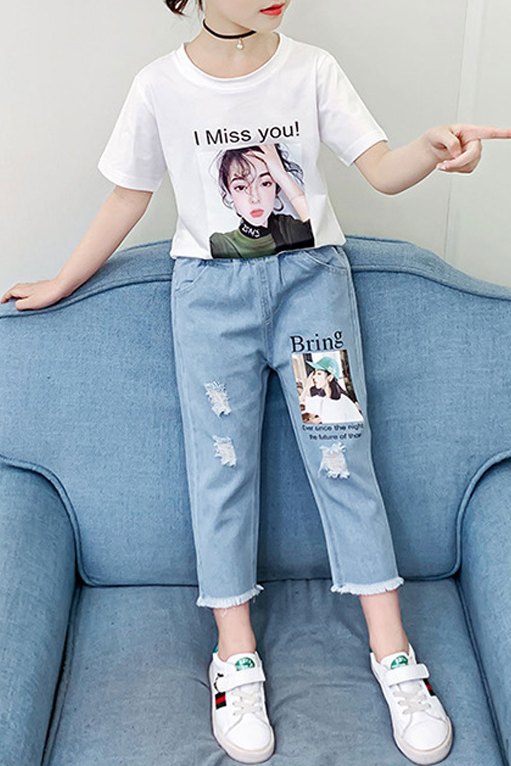denim outfit for kids