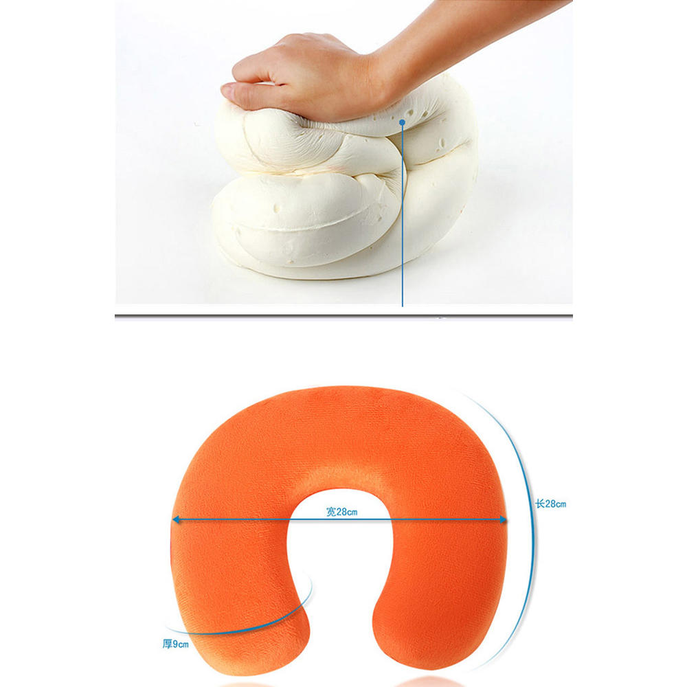 Unomatch Health Care Air Blow U-Shaped Soft Rebound Memory Foam Pillow