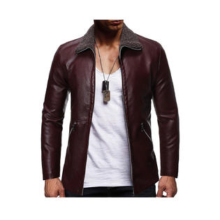 Unomatch Men Collar Neck Stylish Long Sleeve Zipper Closure Classy