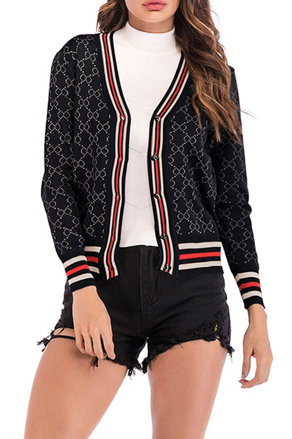 slim fit cardigan womens