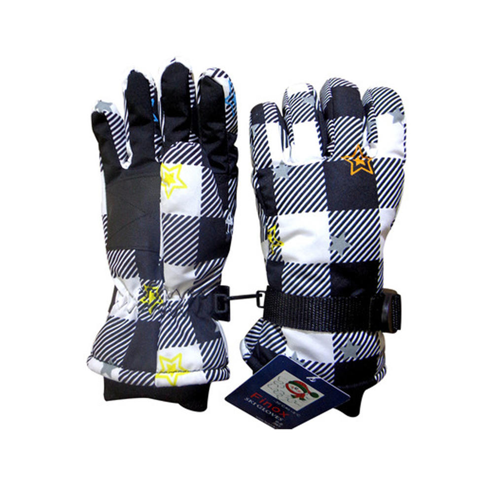 Unomatch Kids Boys Casual Winter Season Printed Style Ski Gloves
