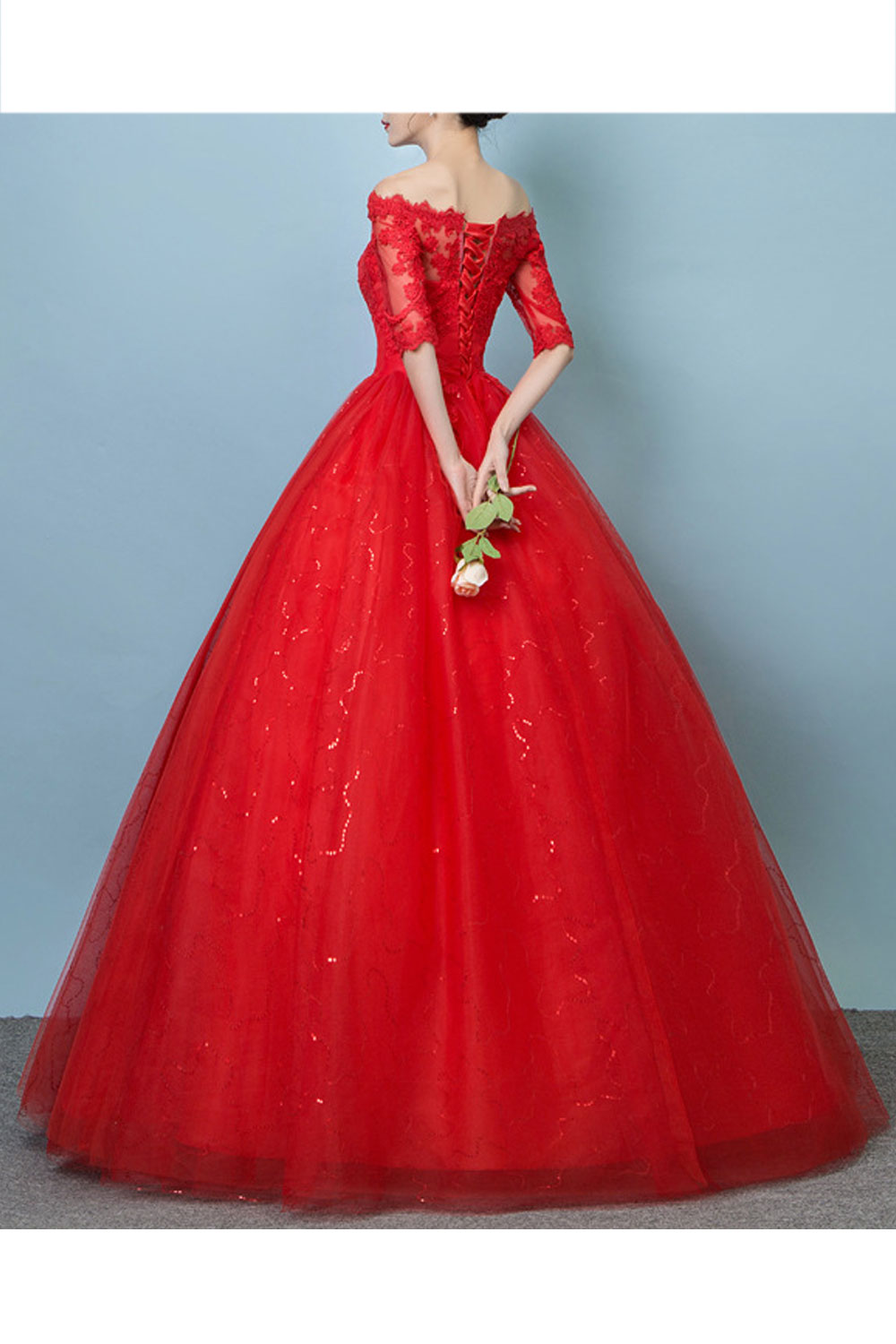 ［さか］Robes&Confections 17SS Raaz Metallic Off-Shoulder Gown | Tadashi Shoji
