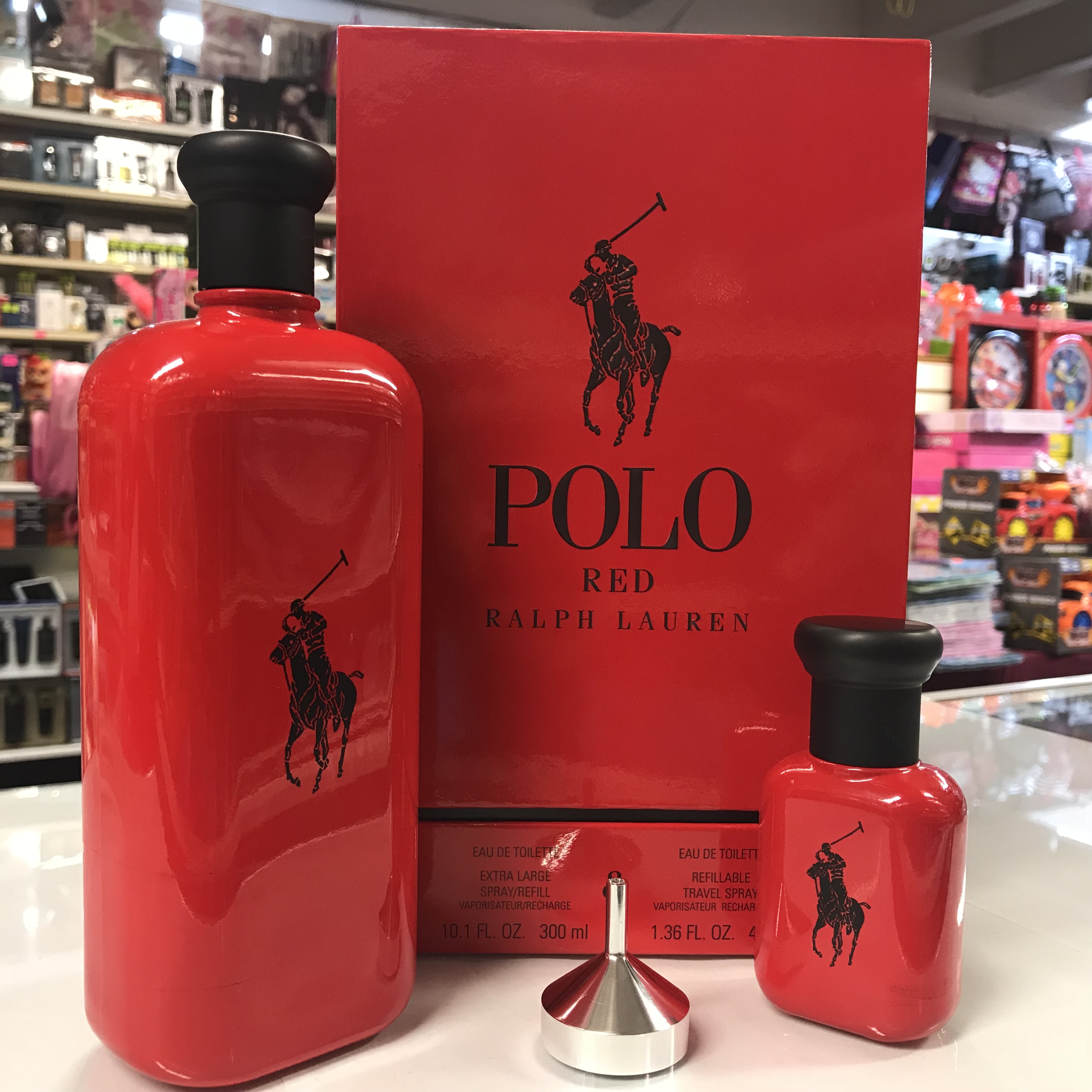 polo red cologne set