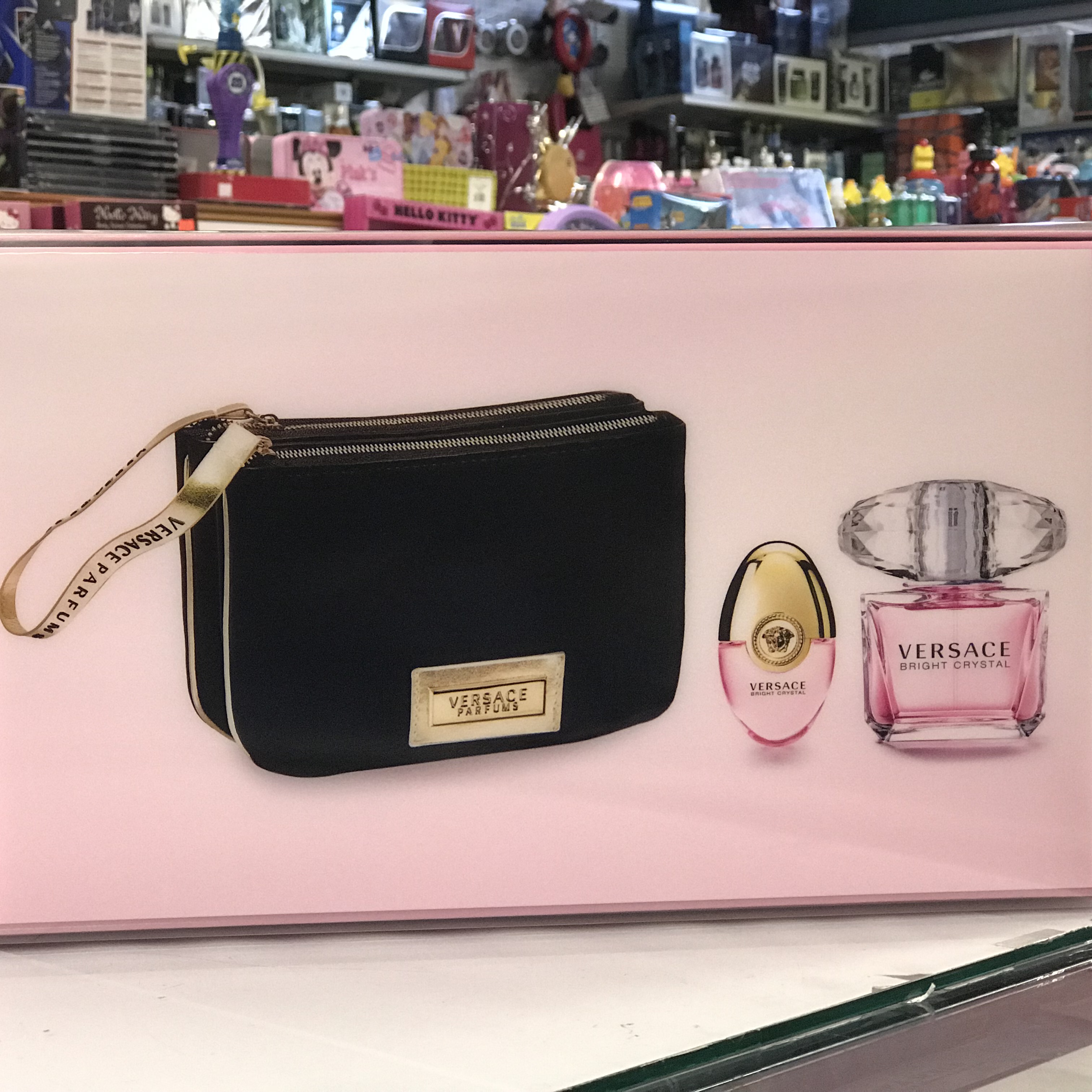 versace perfume bag set