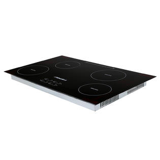 Windmax 31.5 inch Induction Hob 4 Burner Stove Electronic Cooktops Black  Crystal Glass Plate 6200W 240V