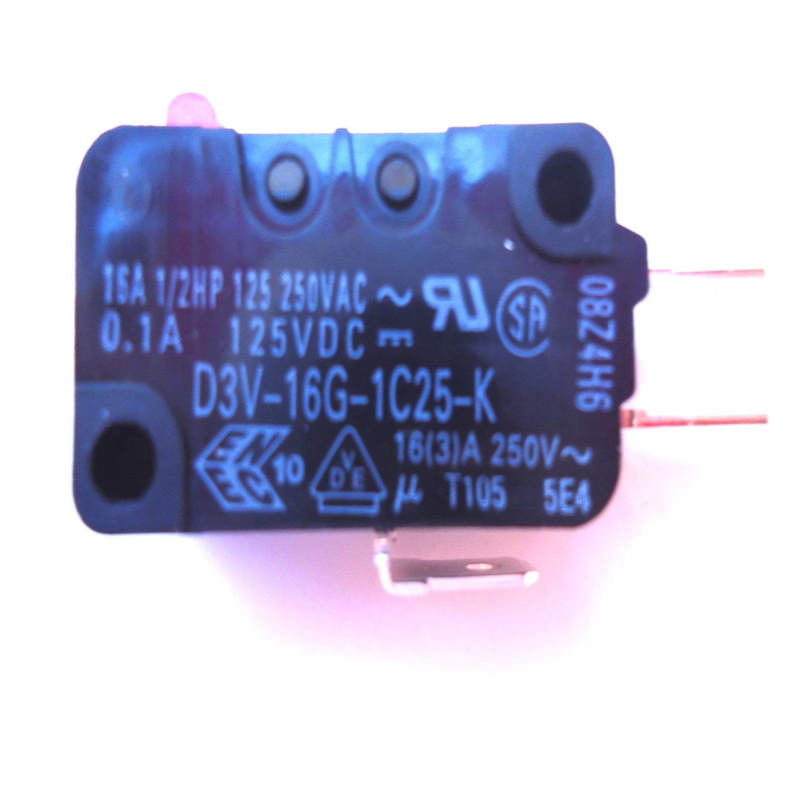 Omron D3v 16g 3c25 Frigidaire Microwave Micro Door Relay